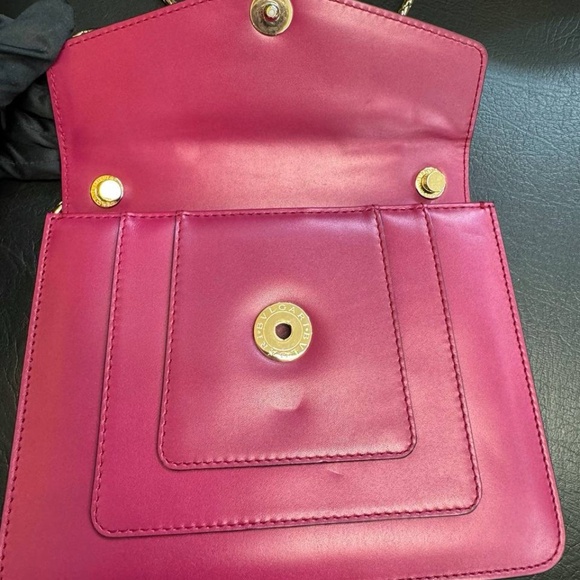 Bvlgari Serpenti Forever Square Crossbody Purple Shoulder Bag calf Leather Beet - Picture 9 of 13